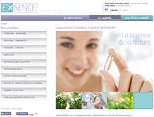 Tablet Screenshot of exsence.com